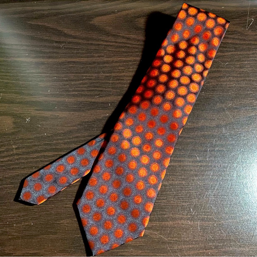 Handmade Orange Van Heusen Mens’ Tie